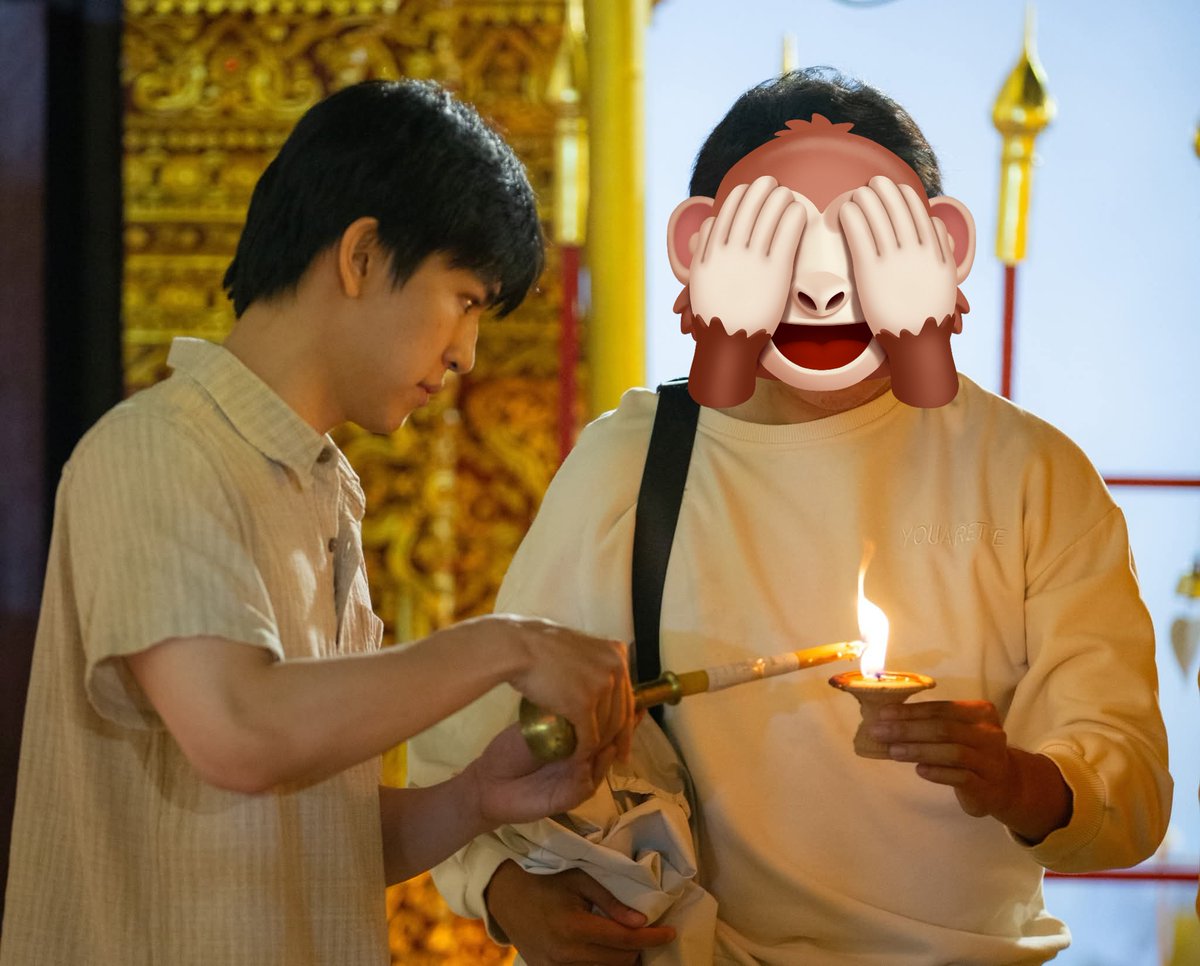 ooy151525's tweet image. วันสิ้นปีลูกเข้าวัด ส่วนแม่นอน เริสๆเลยละ