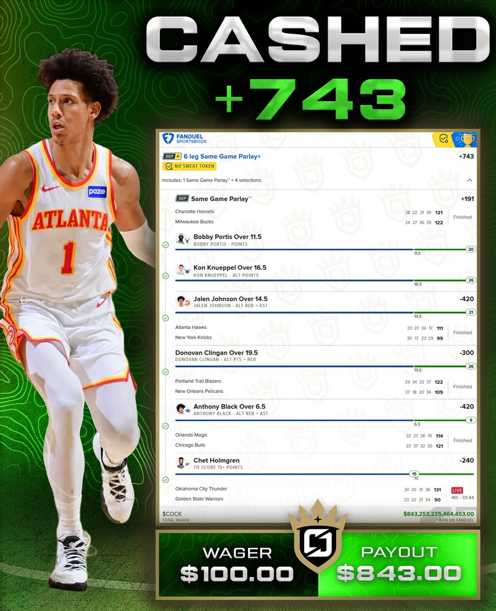 BAAANNNNNGGGGGGGG ✅✅💰💰

❤️$50 to 1 person the Likes/RTs this post!

Big day capped off with a big CASH🔥