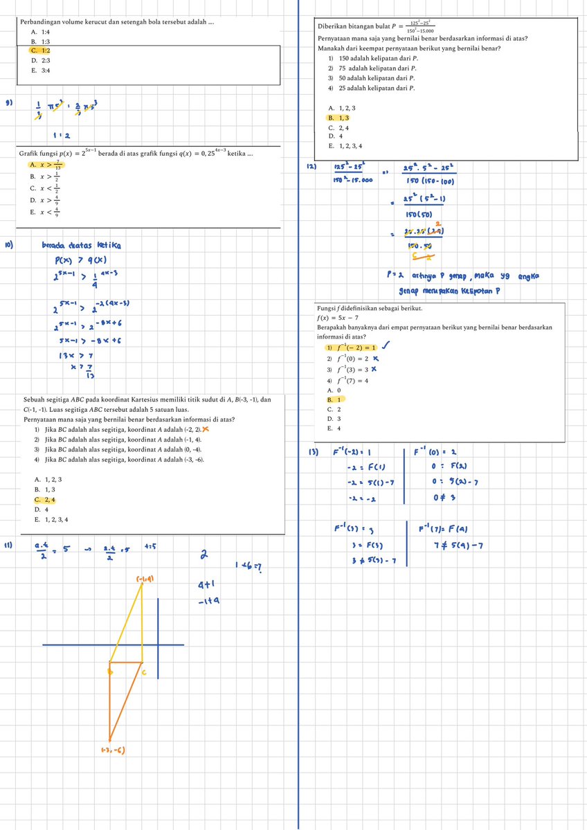 uwiwtrimakuplis's tweet image. Pembahasan PK Pengetahuan Kuantitatif TO Pahamify 2

Pdf soal by : @spectarine