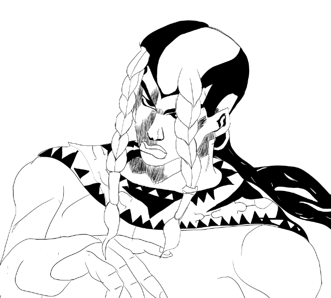 ShamboART's tweet photo. 1st Progress report!
Today I did a copy analyze fix exercise using Aki's face (the red and green are the traced lines from the reference)

I also attached a practice I did the other day using Sandman as ref (the hand is traced, i just wanted to see if it looked good) 

more soon https://t.co/LzTpzDGyYK