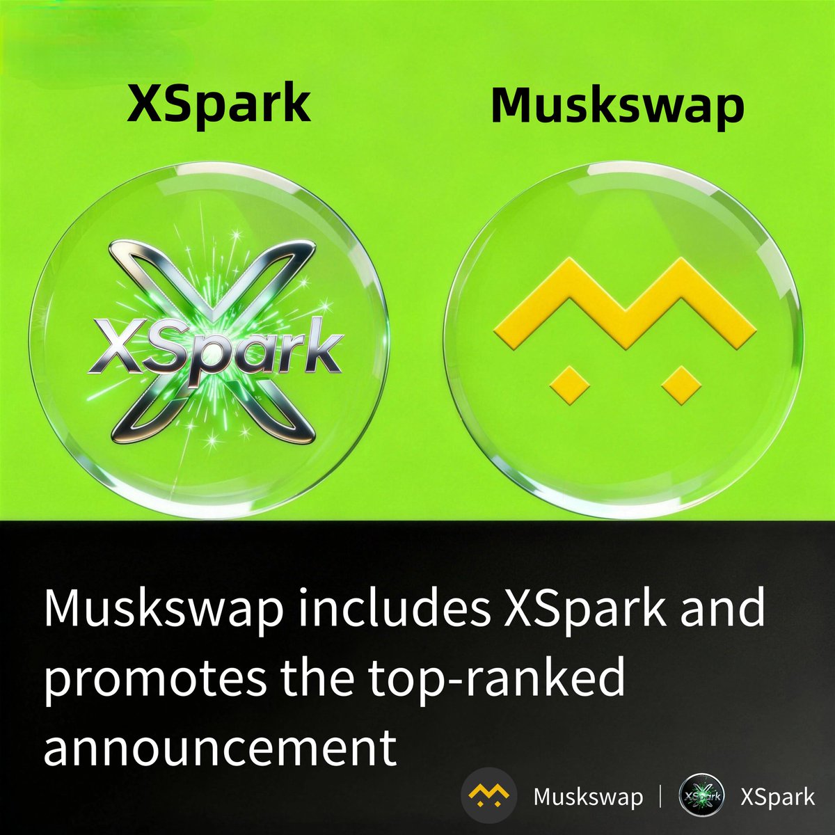 Congratulations! XSpark has been included in the muskswap playlist and will soon be promoted to the top position 🔝
<a href="/MuskSwapClub/">MuskSwap</a>