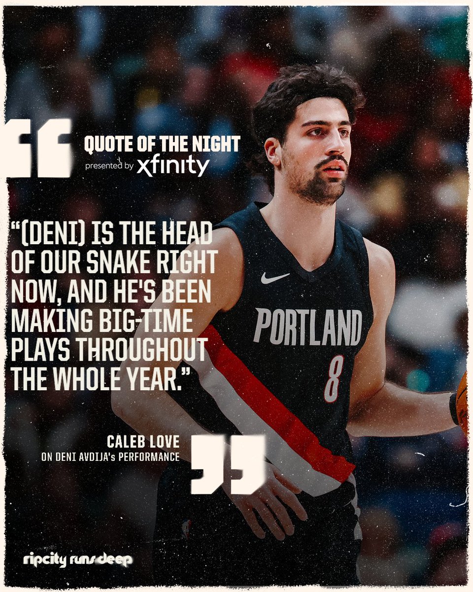 Deni Avdija has been making BIG-TIME plays 👏
@xfinity | Quote of the Night