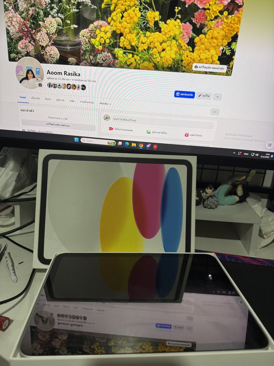 ropahceep's tweet photo. Ipad Gen 10 silver
ประกันเหลือ 23/2/69
เจ้าของใช้เองค่ะ
64 GB
มีกล่อง + หัวชาร์จ ไม่มีสาย
ตำหนิ มีรอยเหลืองข้างๆนิดเดียว 
ไม่มีขีดข่วน ไม่งอ
ติดฟิล์มกระจก+ใสเคส ตลอด
นัดรับลาดพร้าว-รัชดา-โชคชัย 4 หรือใกล้เคียง
ส่งแมสได้
8300 พร้อมโอนลดได้ค่ะ
#ไอแพดมือสอง #ส่งต่อipad https://t.co/0xZftjvKaj