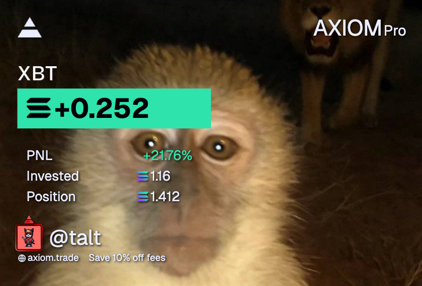 TalTCrypto's tweet image. 🚀 When you're deep in the $XBT meme rabbit hole, but you realize it's just a trap for paper hands...

🤔 Don't be the one left holding the bag, fam!

👉 CA: CWCPs66B2bioHbMMBnBN8kRFZk8vikcJNGm8Tvrhbonk
🔗 axiom.trade/@talt

#MEME #CryptoHustle