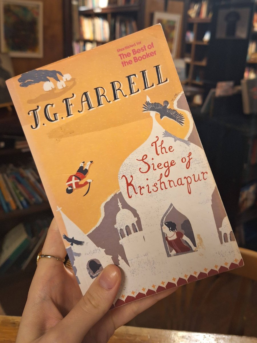 “Progress, as everyone knows, is a forward movement, drawing ever nearer to perfection.” — The Siege of Krishnapur, J. G. Farrell

A savage, brilliant satire of empire.
Now at Infinity Books Japan.

#jgfarrell #thesiegeofkrishnapur #洋書 #古本 #infinitybooks