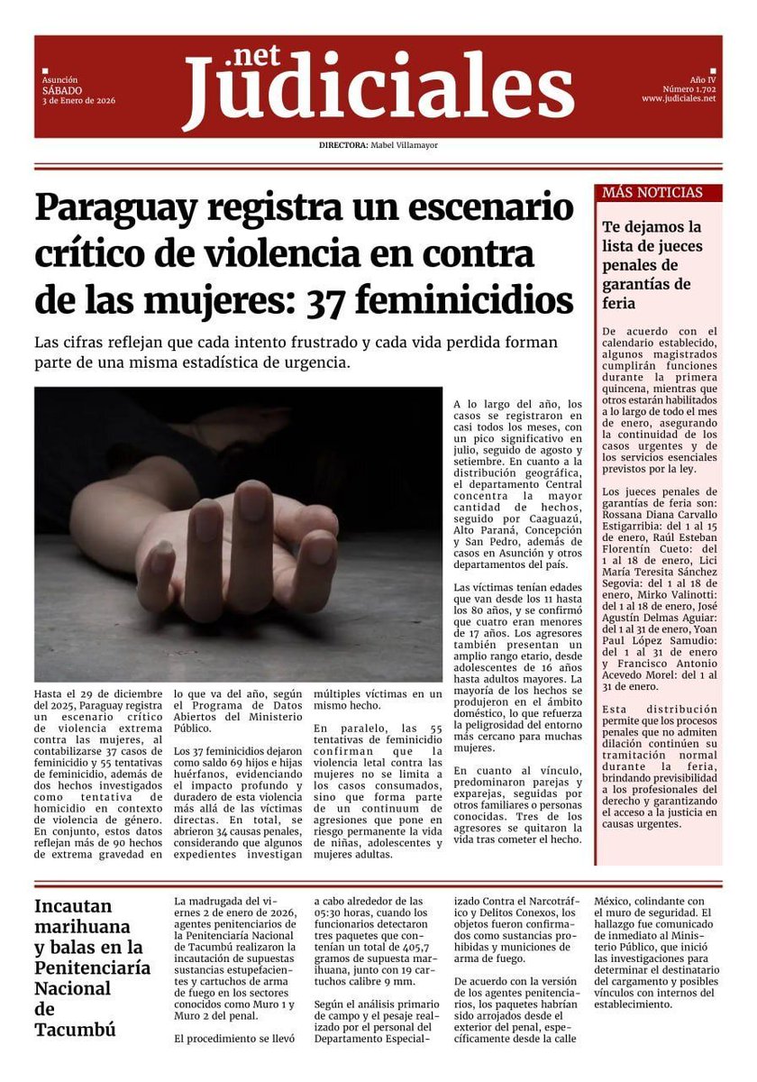 ¡Buen día! ☀️

Te compartimos la tapa de #JudicialesNet👇🏻 

➡️ Todos los detalles en nuestra web ⬇️ 

judiciales.net