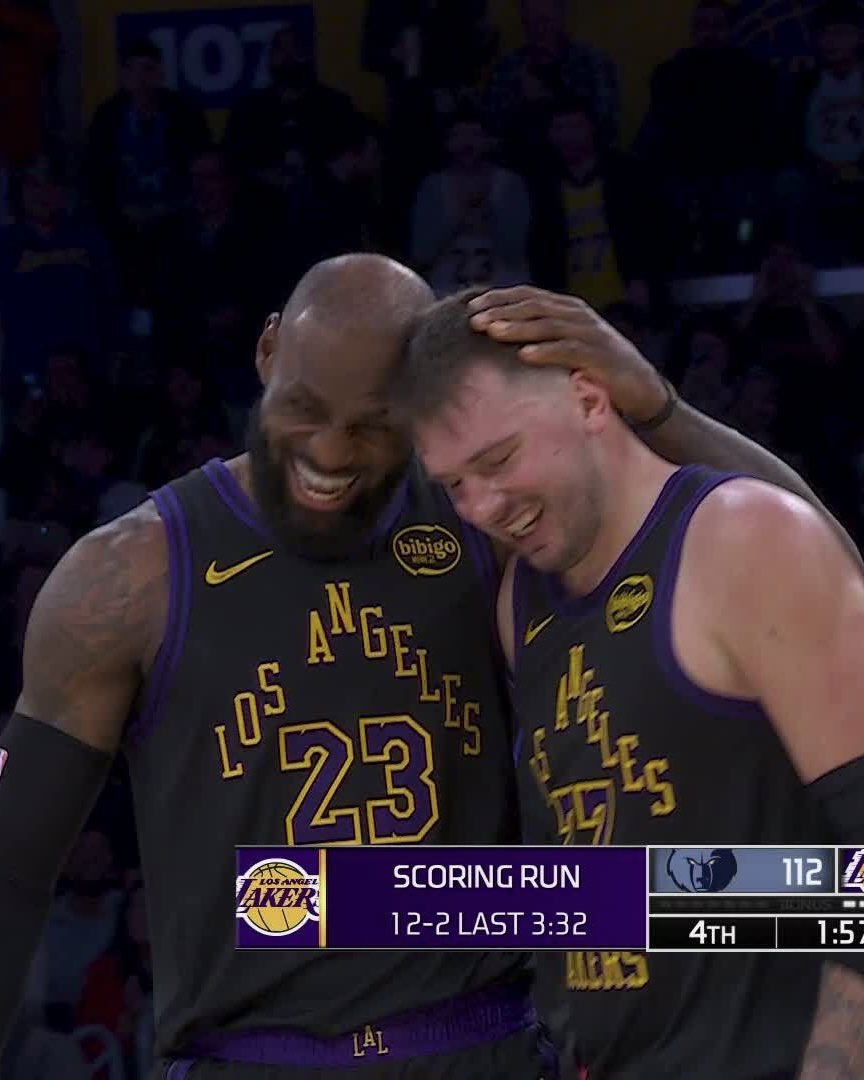 Brončić tonight 🐐🪄

LeBron: 31 PTS, 9 REB, 6 AST
Luka: 34 PTS, 6 REB, 8 AST