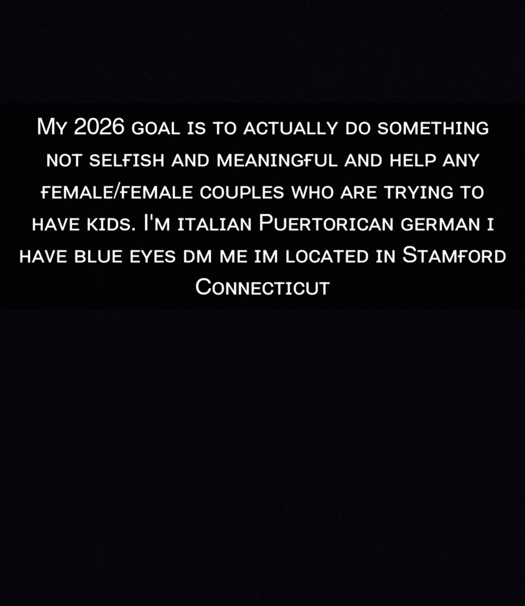 I want to help people or couples out so if you been thinking or planing to have kids but your a gay bi or lesbian couple hmu 

#fyp #trend #viral #spermdonor #connecticut