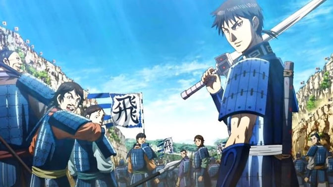 XILFX's tweet image. Meu feriado foi assistindo Love Joutou e Kingdom. Terminei o Reality e tô na terceira temporada do Shonen de guerra.