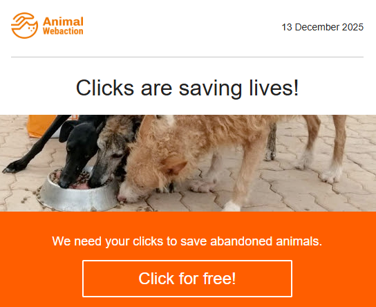 marillion13's tweet image. We Germans say "The early bird catches the worm", so I´m starting my free actions to donate to help animals, humans &amp;amp; the planet early, with #AnimalWebAction.
I hope today´s question won´t be too difficult.
animalwebaction.com/en/