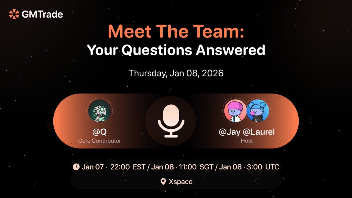 We’re kicking off 2026 with our inaugural AMA session.

📅When: Jan 07, 10 PM EST / Jan 08, 11 AM SGT

🎙Who: A direct conversation with our core contributor.

Drop your questions in the Comment! The selected questions will get 30 $USDC each.

Get the real story, straight from