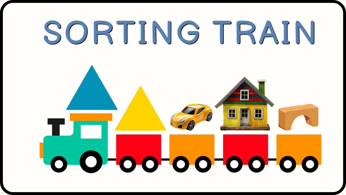 MathsWithMrHill's tweet image. The Sorting Train. Also called the "attribute" or "classification" train. A fun activity/game for young learners. The idea is simple enough. Start a train with an item, or shape. It doesn't have to be mathematical, though that is a good place to start mathsbtc.com/2026/01/03/the…