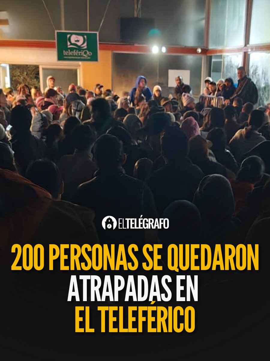 #Quito I Un grupo de personas permaneció atrapado durante cuatro horas en el Teleférico a causa de la lluvia.