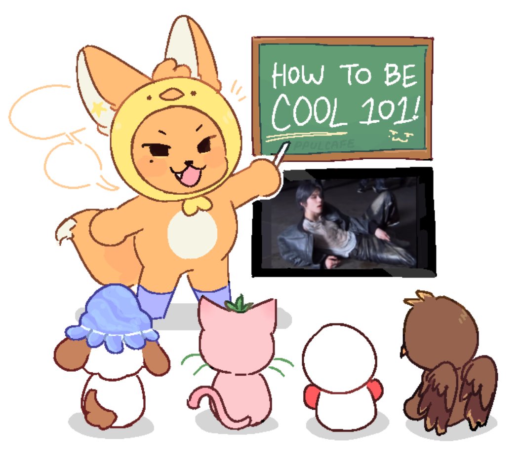 ppulcafe's tweet image. teaching the juniors