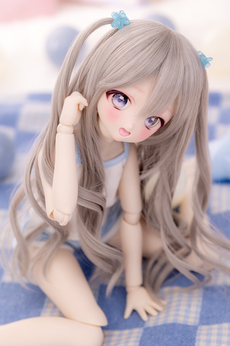 お部屋ならこんなかっこしても寒くないよね︎︎☁
#いちごっ娘