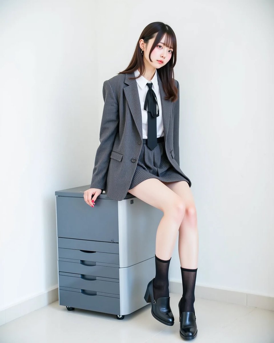 ai_womensjp's tweet photo. Not here for the meeting. 👓📂
Deconstructed pinstripe suit with Bayonetta glasses. The ultimate "Corpcore" aesthetic for the modern rebel.
• 会議のためじゃない、魅せるためのピンストライプ。
「オフィス・サイレン」の美学。
• #AIart #ai_worldjp #OfficeSiren #CorpCore https://t.co/FSbdd9fpcd