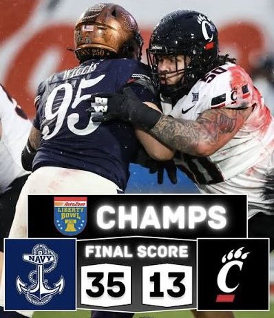 Final from the Liberty Bowl. Anchors Aweigh! #USNavy #NavyFootball