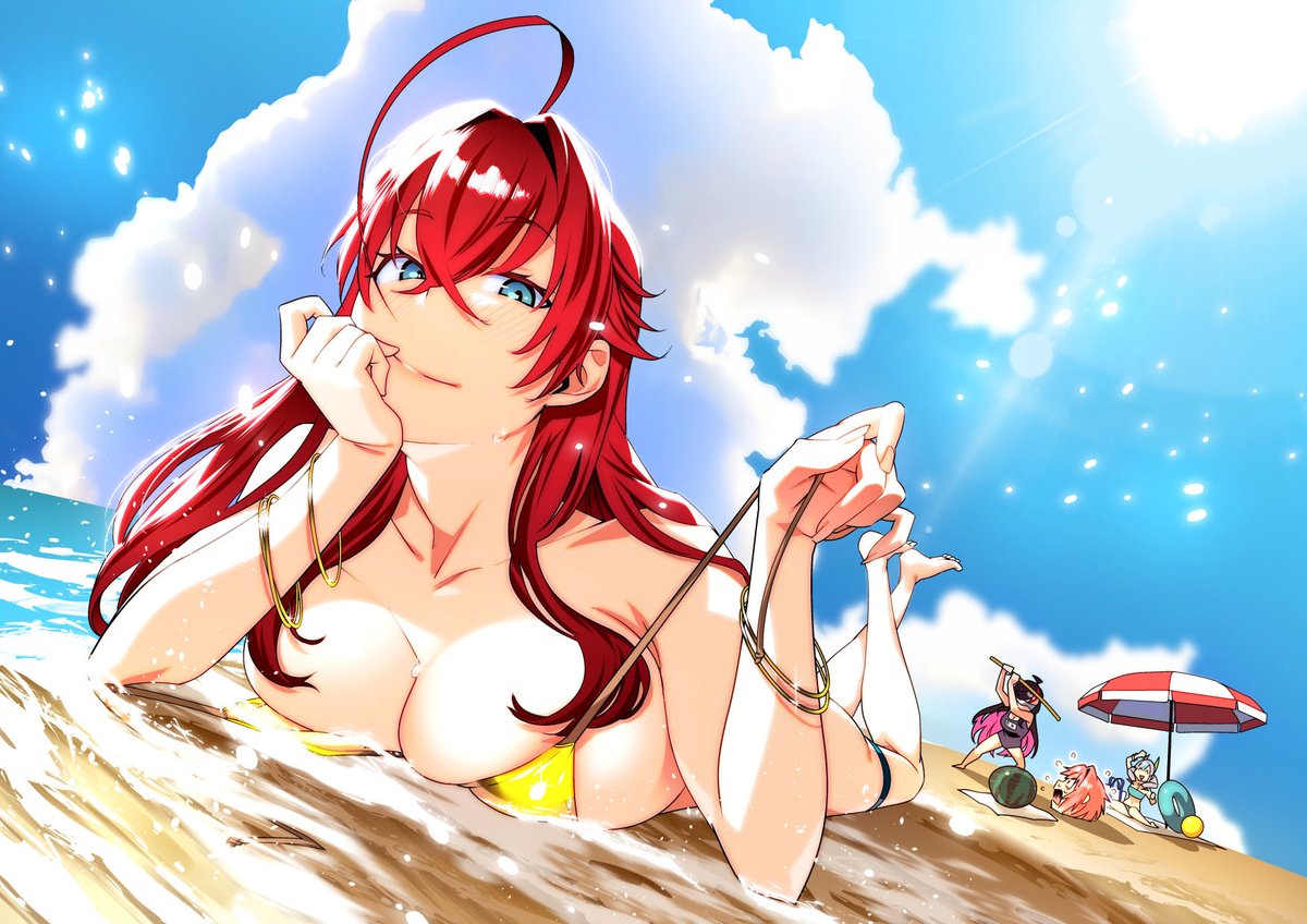 rippu_snnm's tweet image. ❄️✈️ 𝙒𝙞𝙣𝙩𝙚𝙧 𝙀𝙨𝙘𝙖𝙥𝙚 🏝️☀️
リアス・グレモリーの年越しは、常夏の国でーー

Illust by @ojo3net
#haremking #HighschoolDxD