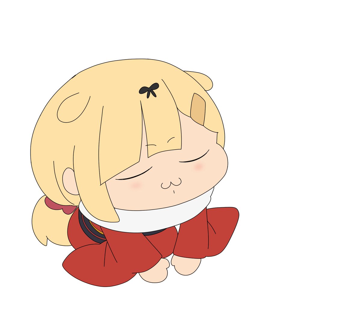 新春のご挨拶をするぽいぬ 