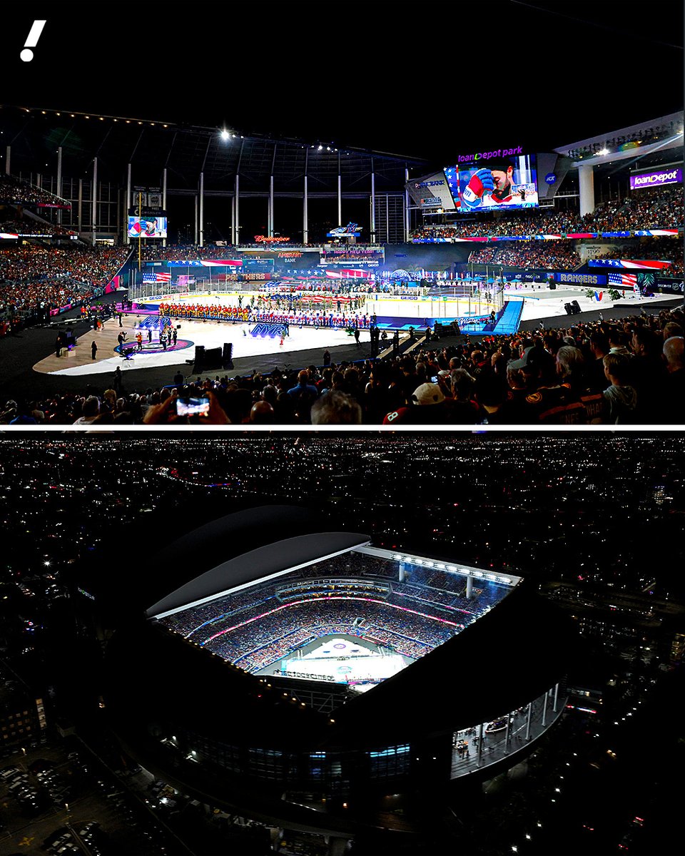 YahooSports's tweet photo. Scenes from Florida’s first-ever outdoor NHL game at the Winter Classic 🤩❄️ https://t.co/HSUZglF6op