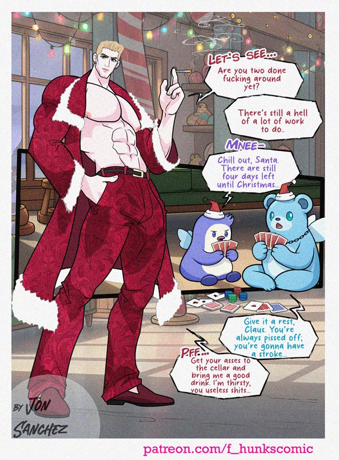 f_hunks's tweet photo. Last Christmas santa get's fucked...🎶🎵

Page 01,02 &amp; 03  
-Full in patreon   
#NSFWTwt #BLart #GayComics #PatreonArtist #EroticArt #SpicyArt #bara #baracomic #baraart #baraartist #onlyfans #kpop #kpopgay https://t.co/mf8xlfeAHl