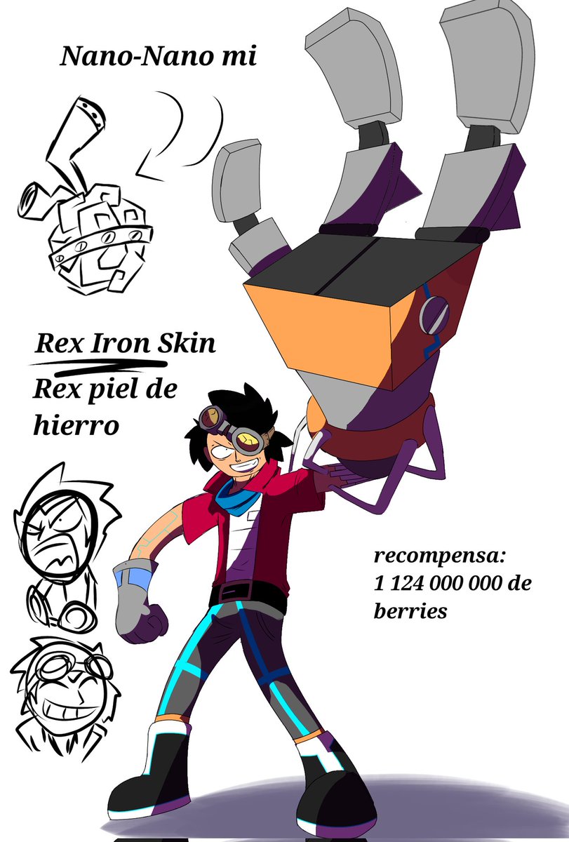 david684865's tweet image. one pice sí me ah gustado mucho hasta ahora (voy por amazon lily)

Y como soy creo que el unico weon que se atreve a hacerle fanarts a generador rex en 2026, quise hacer esto.

#ONEPIECE 
#art
#generatorrex 
#Ben10