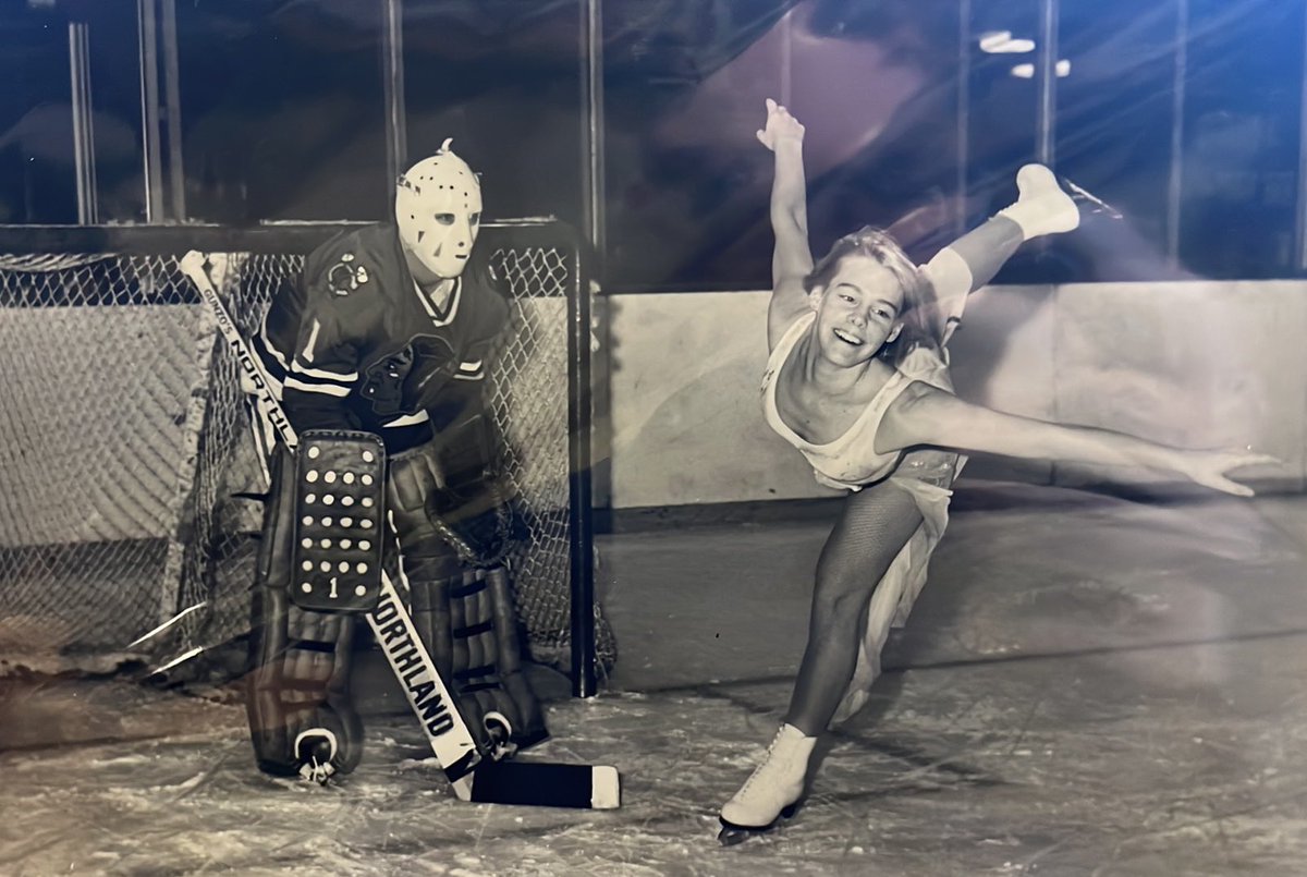 #Blackhawks goalie Mike Veisor trying to concentrate during a drill