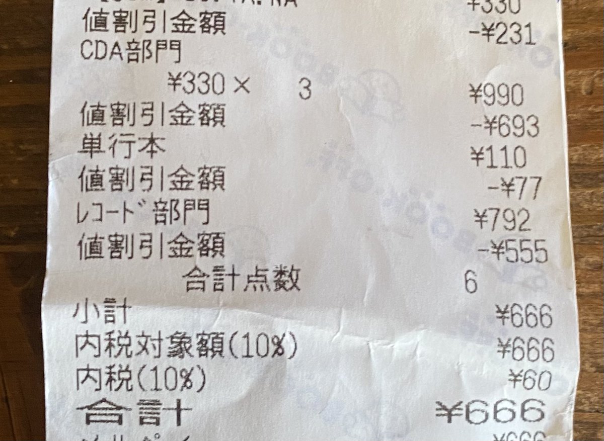 新年1発目の買い物で、 いろんな意味をもつ 666 を引き寄せた自分に