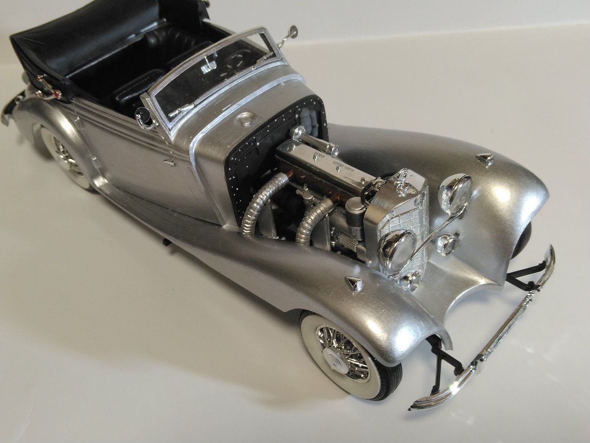 モノグラム/バンダイ1/24「メルセデスベンツ540-K」完成 年跨ぎで製作