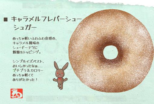 2025年9月に食べたミスドのファンシードーナツ □ キャラメルフレバー