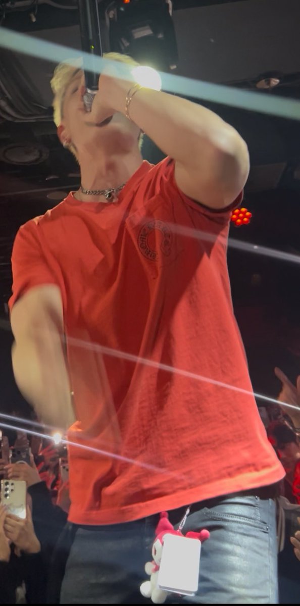 Bobby is being hot, unbothered and zuper cute with kuromi doll