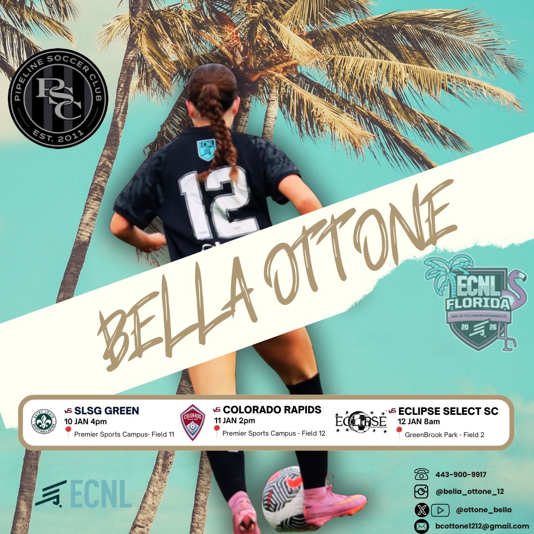 Bella Ottone | Class of 2027 | ECNL Forward/Mid tweet media