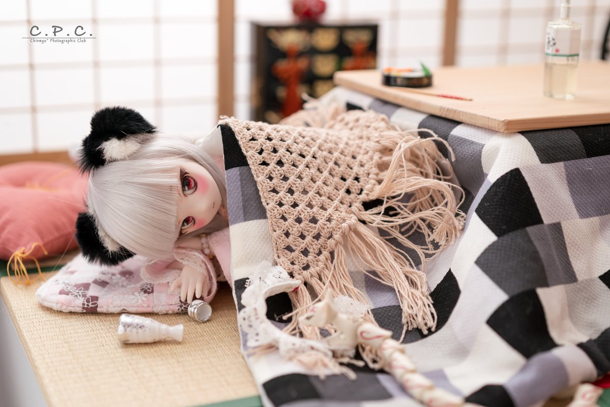 月来香「ごしゅじん、おさけたりてないよ！うぅ...🦊💤」
今年もお酒に呑まれがち月来香さん😇
#RHっこ #ドールスタジオaile