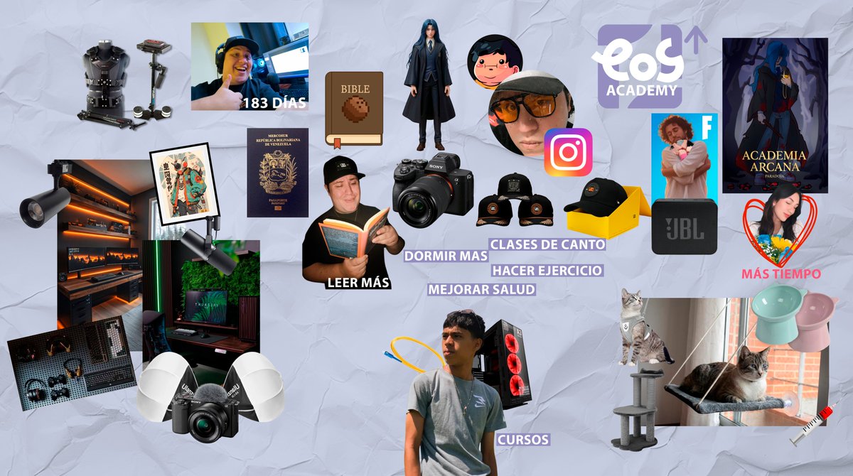 Primera vez en mi vida que hago un Visión Board