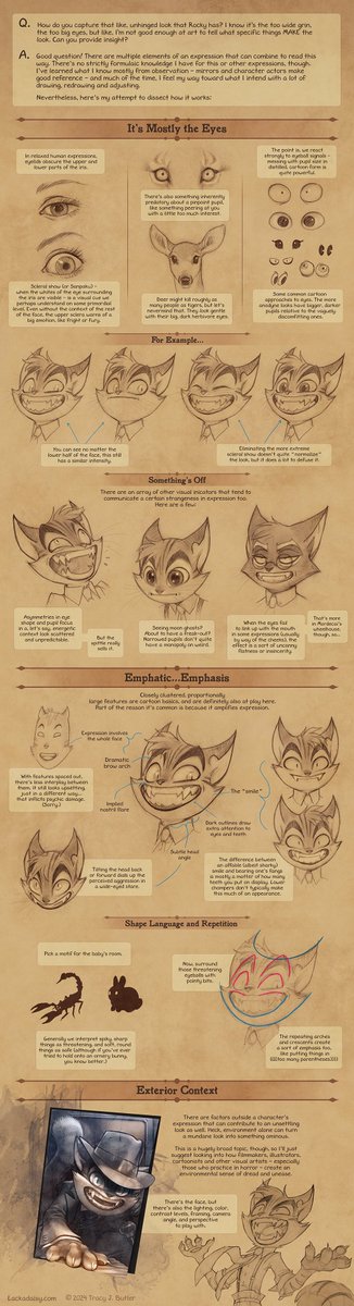 DailyTBLD's tweet image. Daily #Lackadaisy! 

Unhinged expressions tutorial by Tracy Butler!