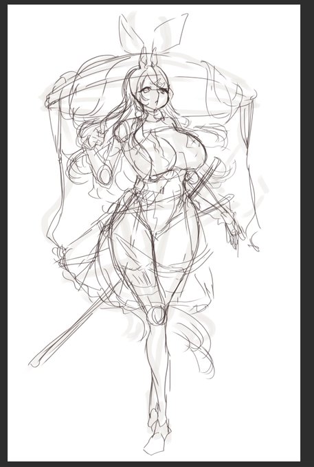 つなぐのご依頼絵wip
おうまさんにします 