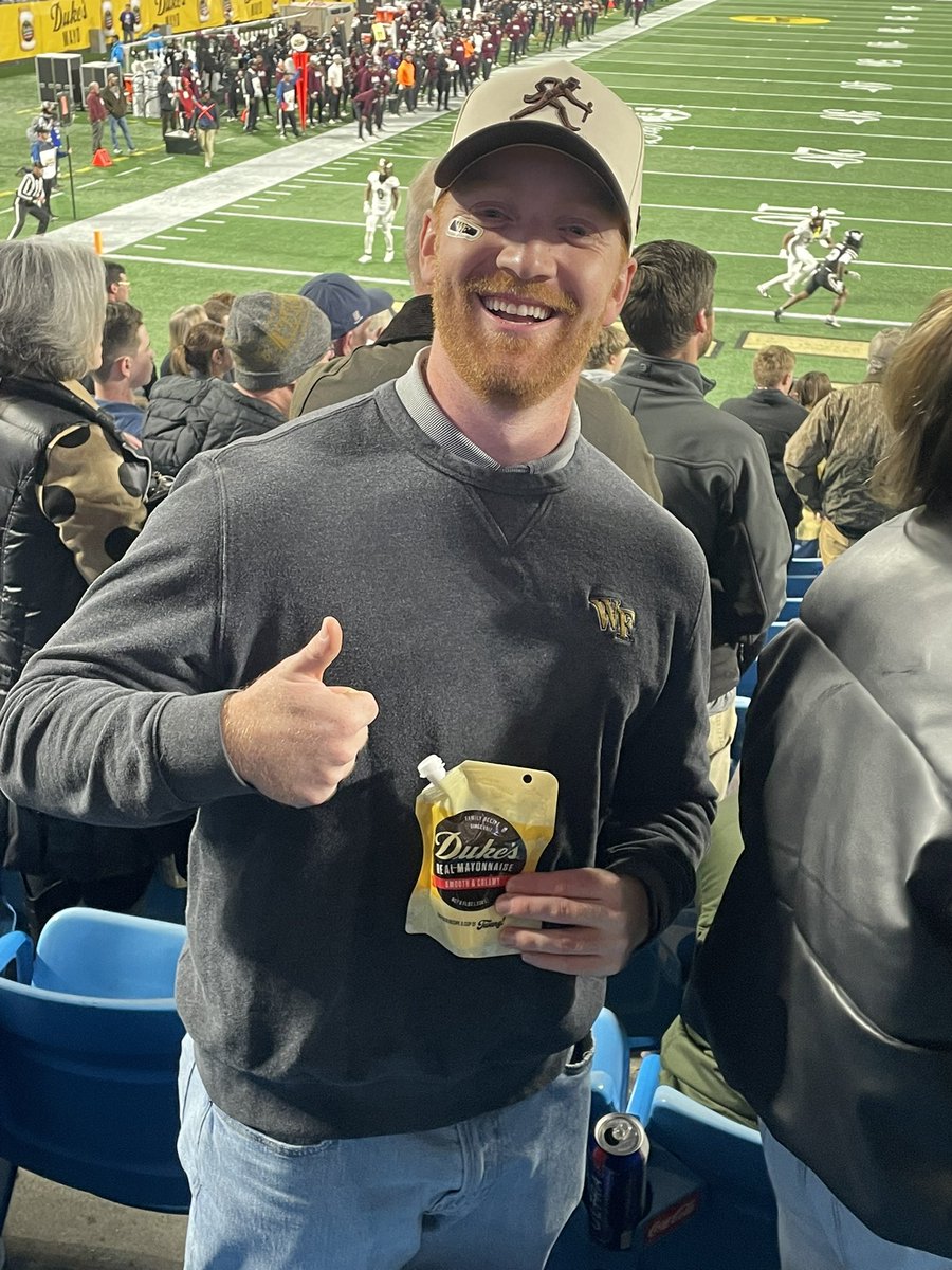 JML_ACC's tweet photo. The Wake fans are digging the Mayo! https://t.co/7YHqPPsMy9