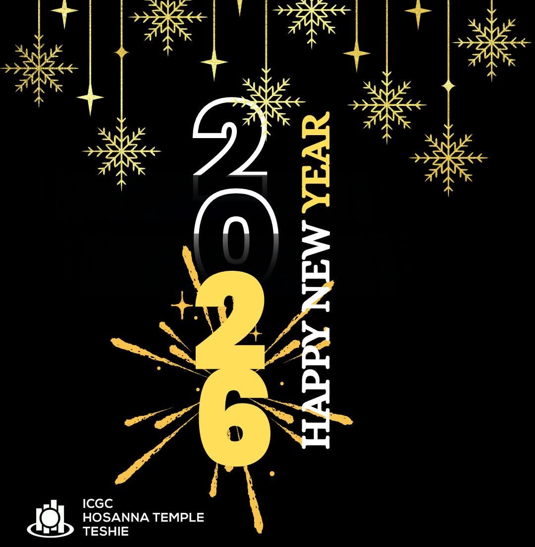 Happy New Year from all of us at HosannaTemple
