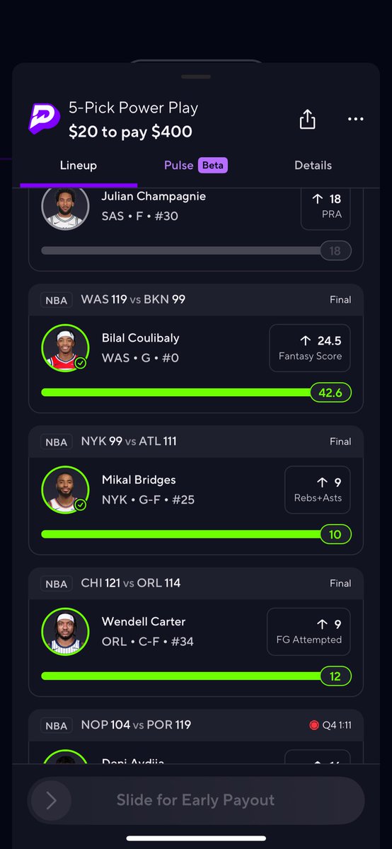 He had every chance to cash x20 but fumbled we go with x10