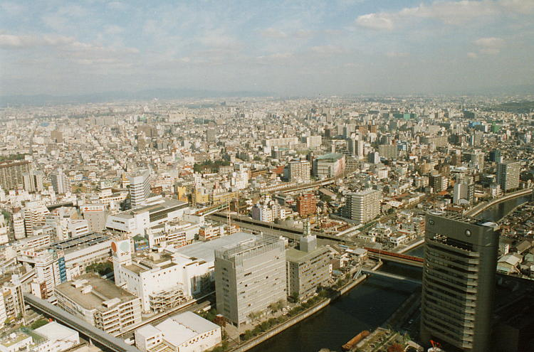 jaapn80to00pn's tweet photo. 1997年、大阪ビジネスパークから見た京橋方面 https://t.co/rn81I48Enp