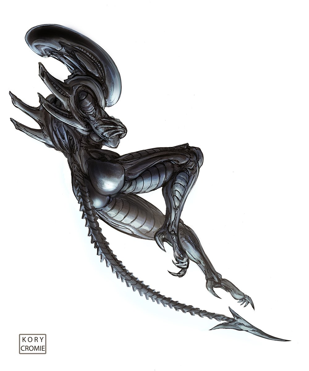 Sketched a Xenomorph in hibernation. Or maybe just having a nap.