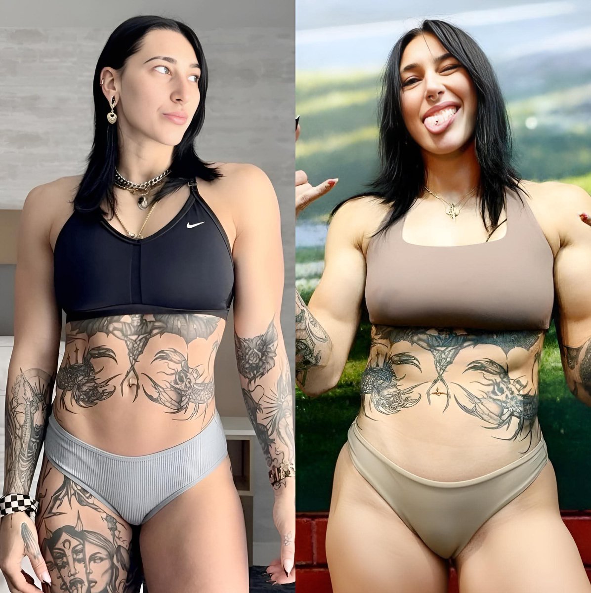 HollywoodB87901's tweet image. Rhea Ripley 🖤🖤🖤🖤