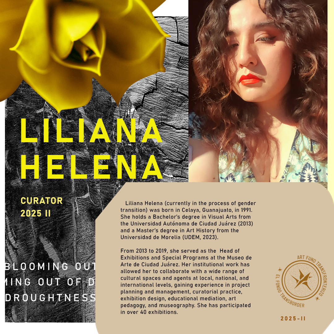 FTransborder's tweet photo. Meet Liliana Helena, curator of the 2025–II  selection of artists. Soon, we’ll be sharing more news about the exhibition she is developing with the artists, where we’ll get an inside look at their process over the past few months. ☀️🔄🌵 https://t.co/TbBGsDs4qv