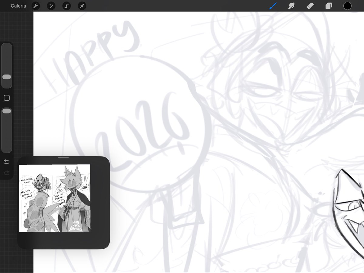 Sketching the boys with 👘 
😙