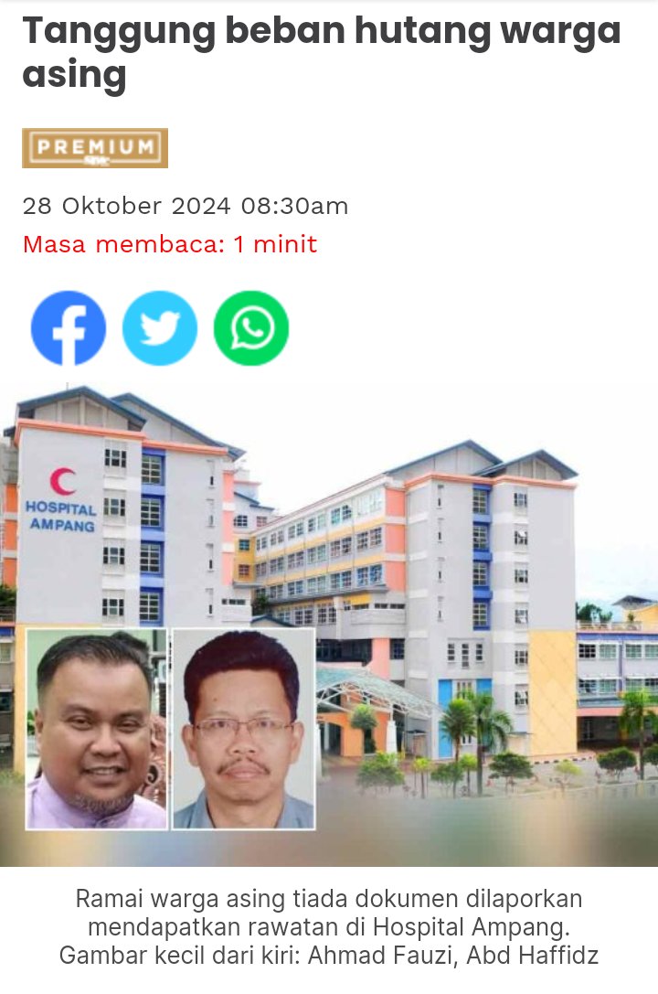 Thank you <a href="/drarasu71/">drarasu</a> <a href="/malaysianmedic1/">Malaysian Medical Association</a> for speaking out!   

Next pls voice out on Unregistered Dr &amp; Warga Asing espc Illeg@ls  going KKM &amp; not paying anything!
No Full Payment - No Treatment!

Maternity ward is full of them.
Kita pulak kena berebut katil &amp; treatment! 😠