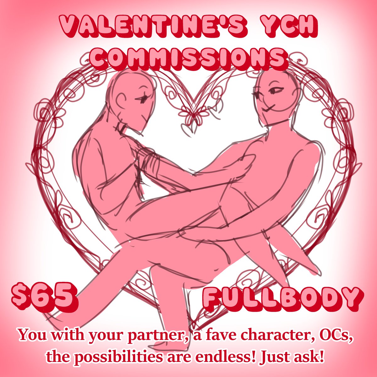 TheRileyOMalley's tweet photo. 💕New Year, New Love💕

Valentine Commission option coming out early so get in while you can!

#Valentinesday #commissions #commissionoffer 

FORM: https://t.co/0TwXZQ1oaS https://t.co/Ltq3aV9T2p