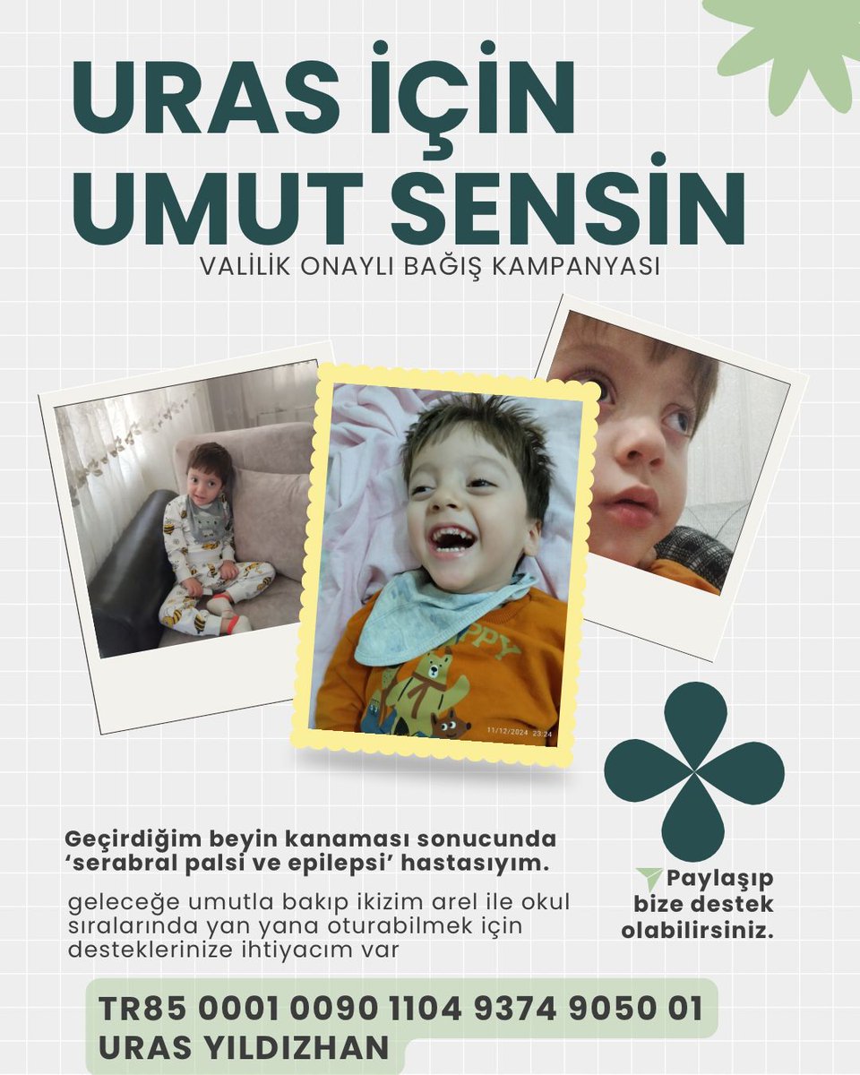 Uras'a umut olun . Uras için Umut sensin.