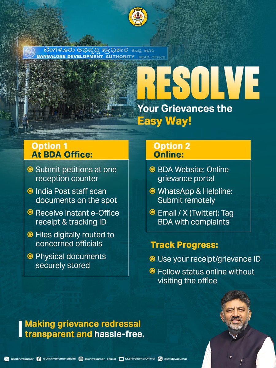 BDA Goes Digital!

From January 1, 2026, BDA is streamlining petition handling through a single, digitised system for greater transparency and efficiency. Citizens can submit their petitions once and track progress online without repeated office visits.