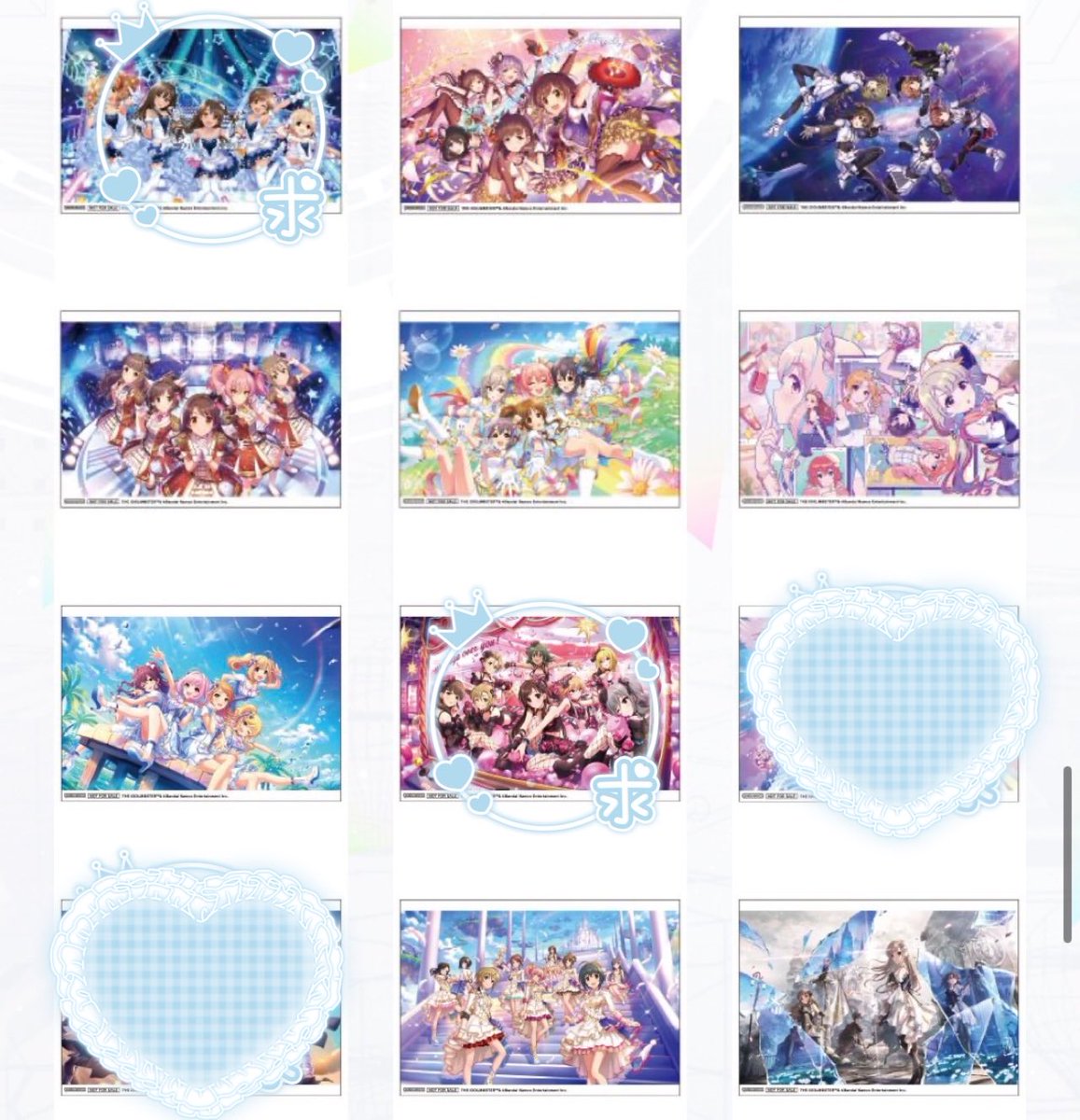 runarin810's tweet photo. ⑥【交換 譲渡】
アイドルマスターシンデレラガールズ
アイマス デレマス ミリオン シャニマス
一番くじ ナムコ ガラポン コラボカフェ

譲→画像1~3枚目
色紙 アクキー アクスタ
アクリルプレート ブロマイド
リボンスカーフチャーム

求→画像4枚目
同異種渋谷凛 二宮飛鳥 固定ポスト
or定価(＋送料) https://t.co/bvYjDzBT3W