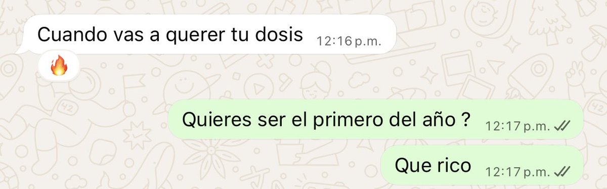 Si señores, la primera dosis recibida del año 🤤.